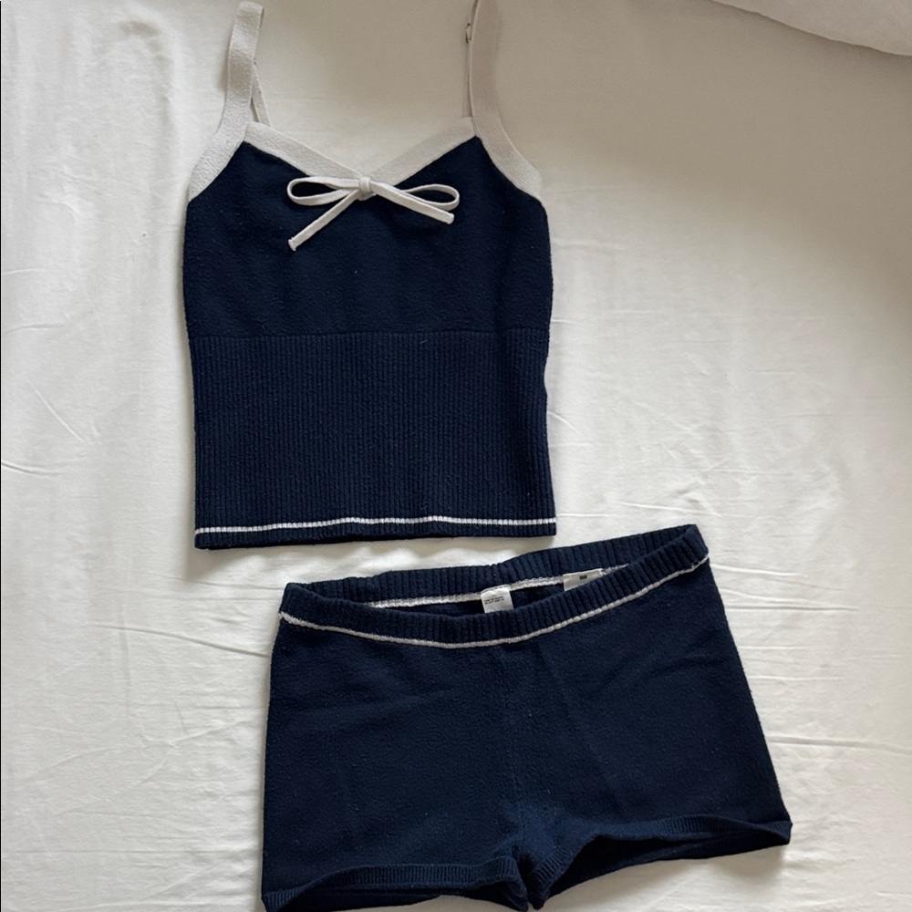Women's Navy Gilly Hicks knit set
